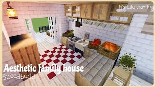 🌼🪴minecraft Aesthetic family house🍃 speedbuild screenshot 1