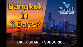 Explore Bangkok in  6 Days Thailand in 3 Minutes !