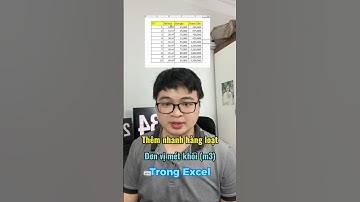Cách để thêm hàng loạt đơn vị m3 trong excel #tinhocvanphong #exceltips