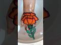 Flower drawing by floating pen on water 💦#viral #shorts