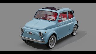 Fiat 500 High detailed - Superhive (formerly Blender Market)