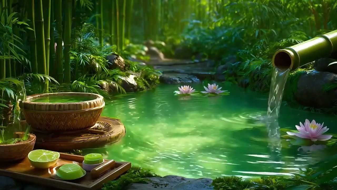 Calming ASMR Sleep Music with Gentle Spa Sounds for Stress Relief, Meditation, and Healing