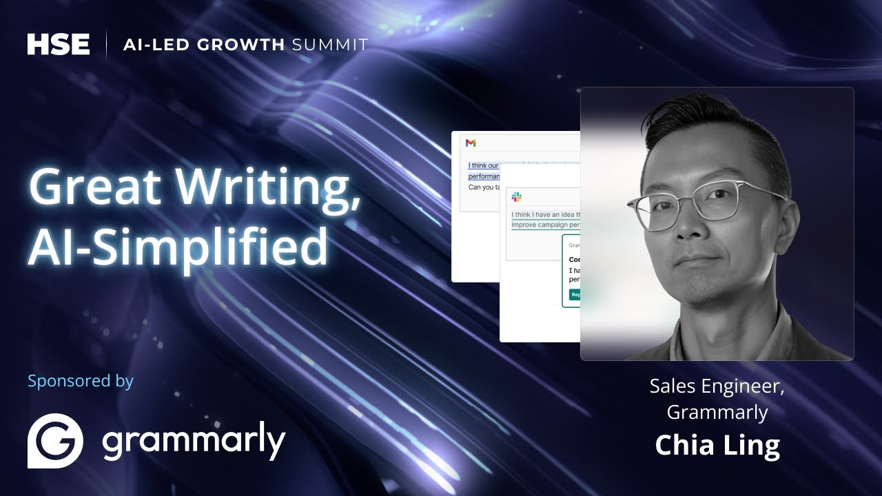 AI-Led Growth Summit | Great Writing, AI-Simplified