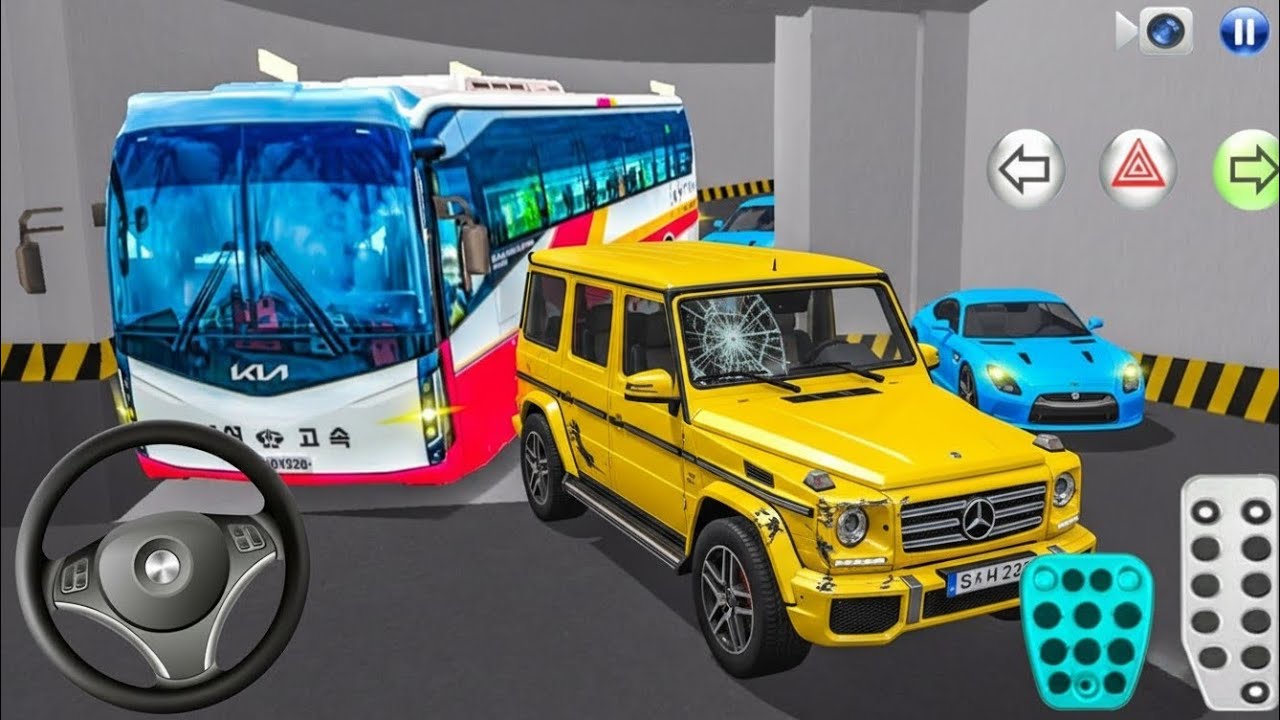 Mercedes G63 Stuck on Steep Basement Ramp🚓 | 3D Driving Class Game – Car Gameplay