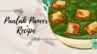 Palak Paneer Recipe