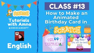How to Make an Animated Birthday Card in Scratch | Coding for Beginners - Class 13 | #birthday screenshot 5