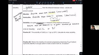 AP Unit 3 In Class Lecture (2/14): Solutions & Solubility
