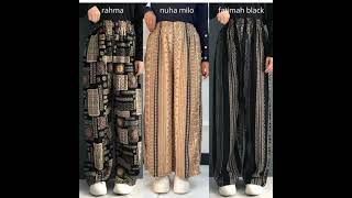 paketPaket Murah 3 Pcs Celana Kulot Hommy Rayon Rp112.400