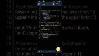 Python program to print all Prime numbers in an Interval