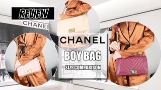 CHANEL BOY BAG SIZE COMPARISON AND REVIEW | BAGBUZZ