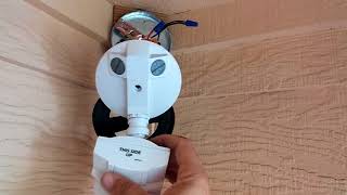 DIY/ How to Install a Motion Sensor without the lights bulbs.