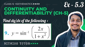 Class 12 Ex 5.3 Q9 Maths | Ex 5.3 class 12 maths q9 | Question 9 exercise 5.3 Class 12