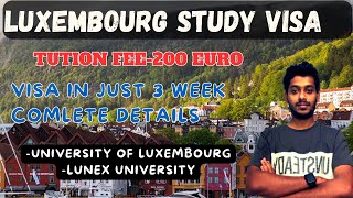 Luxembourg study visa 2024 l Malayalam l How to apply Luxembourg student visa 2024