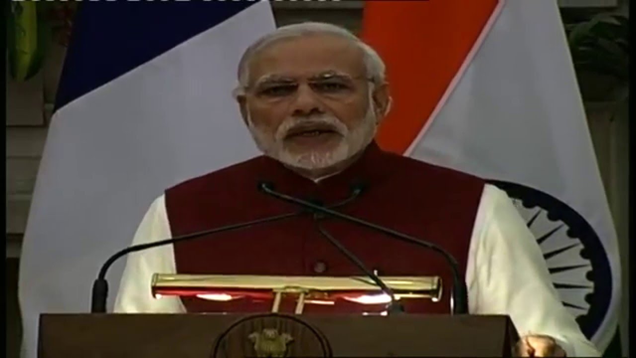 PM Modi's address at the Joint Press Statement with the President of France François Hollande