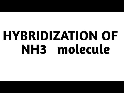 Hybridization of NH3