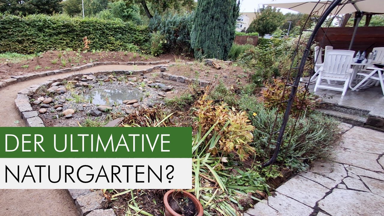 Ein kompletter Naturgarten entsteht Teich, Waldbeet, Trockenmauer uvm