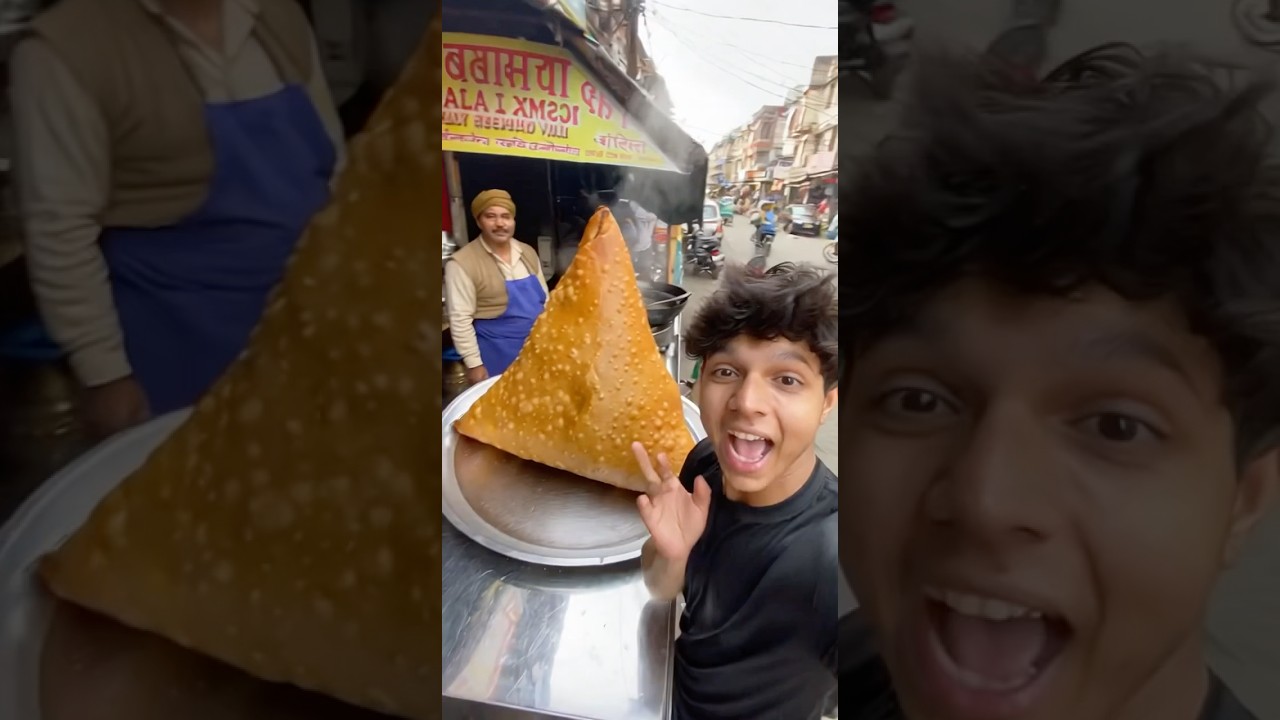 DELHI TENT SIZE BIGGEST SAMOSA 😱🤯😳 