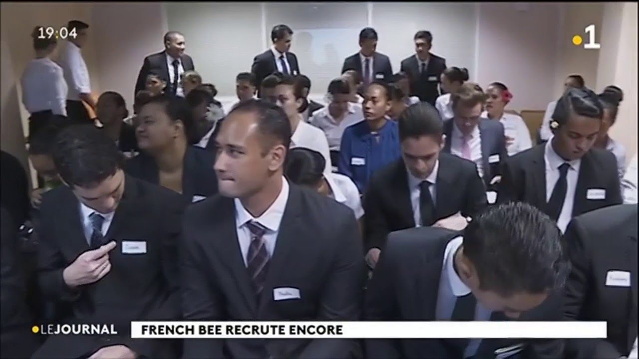 Top Depart Pour La Deuxieme Session De Recrutement A Papeete De French Bee Youtube