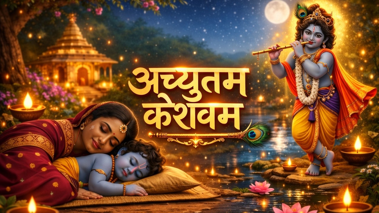 अच्युतम केशवम - Lyrical | Achyutam Keshavam Krishna Damodaram | कौन कहता है भगवान आते नहीं