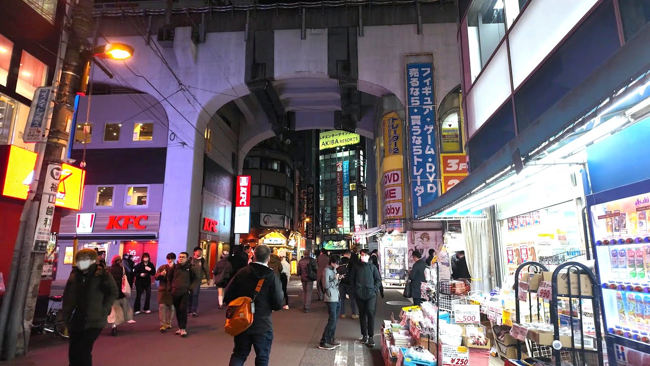 夜の秋葉原・御茶ノ水を散歩【4K東京街歩き】Japan Tokyo 4K night walking tour/Akihabara,Ochanomizu