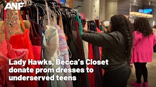 Lady Hawks, Becca’s Closet donate prom dresses to underserved teens