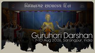 Guruhari Darshan 7-10 Aug 2026, Sarangpur, India