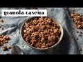 SÓ 5 ingredientes, granola de chocolate perfeita pro café da manhã