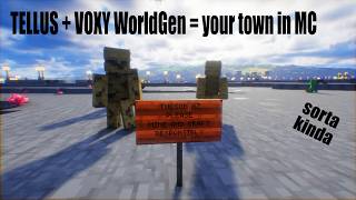 Exploring Tucson in Minecraft with Tellus and Voxy