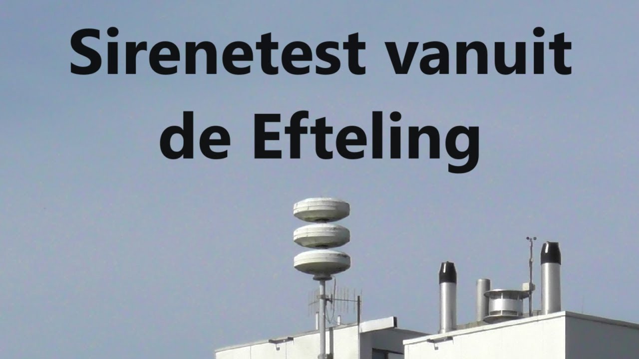 Sirenetest Nederland vanuit de Efteling! | 06-05-2024