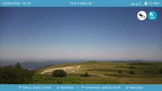 18 Juin 2026 - Timelapse webcam du Prat d’Albis | Ariège Pyrénées