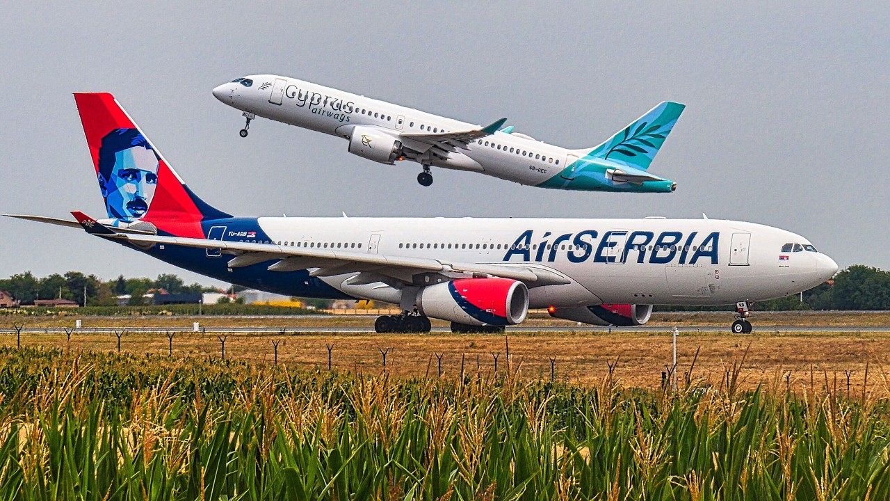 24 MINS of RARE PLANES at Belgrade Airport 🇷🇸 KA32, A330, E295, A220 + MORE