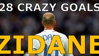 Zinedine Zidane Top 28 Crazy Goals of All Time Super Skills for Real Madrid