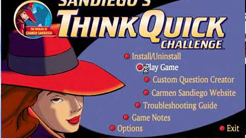 Carmen Sandiego ThinkQuick Challenge first playing