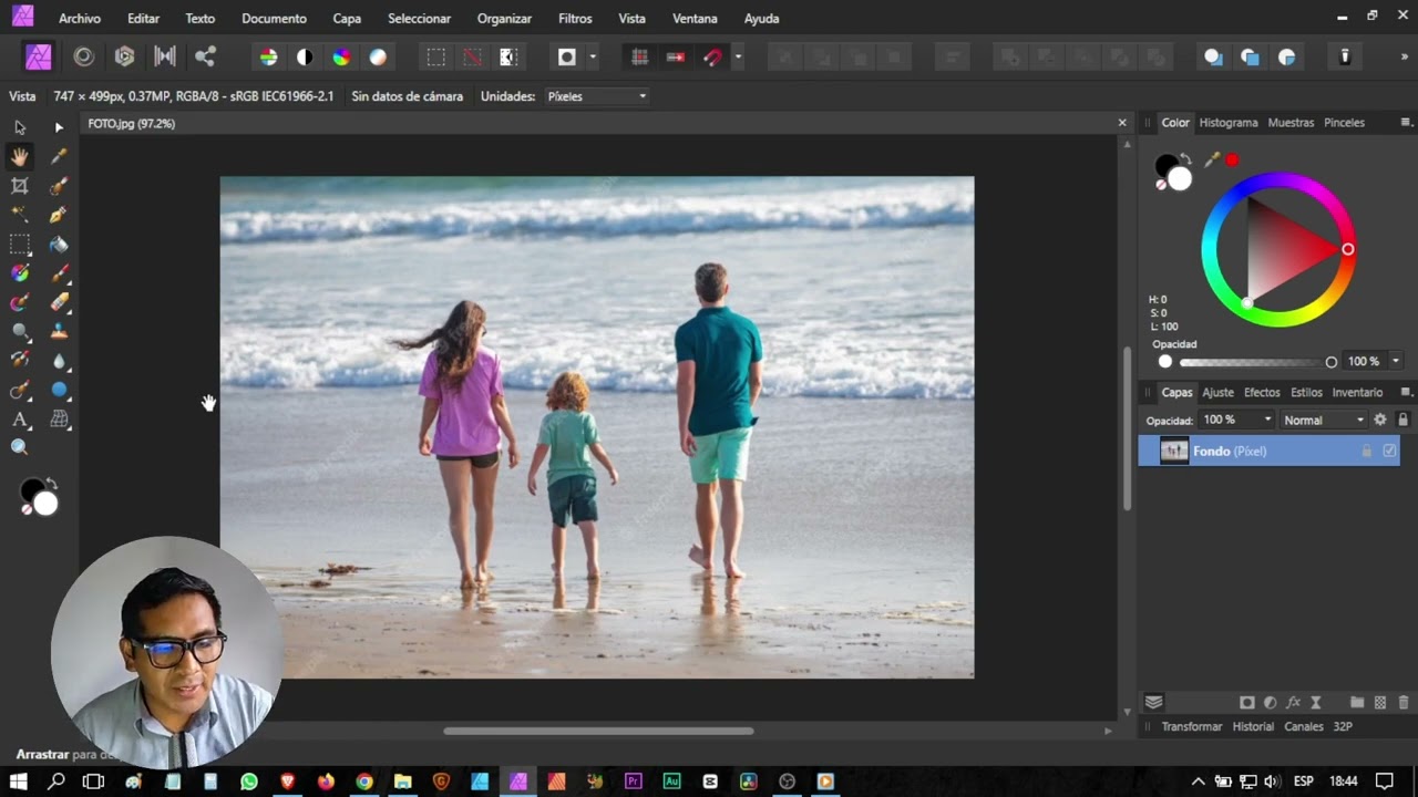 Cómo borrar objetos y personas en Affinity Photo - IDIGA