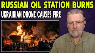 Russian Oil Pumping Station Engulfed in Fireball After Ukrainian Drone Attack