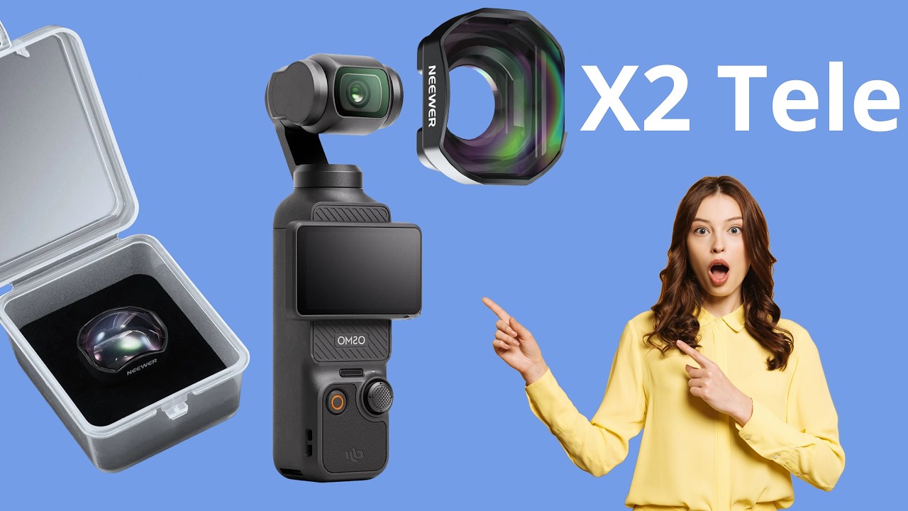 Get More Zoom! Neewer 2x Telephoto Lens for DJI Pocket 3, Pocket 4