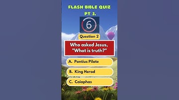 Very Easy Bible Trivia —Everyone Should Have 5/5!