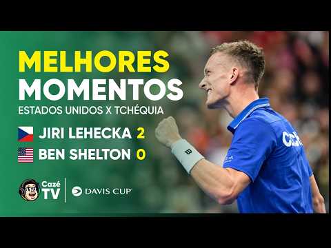 MELHORES MOMENTOS: JIRI LEHECKA X BEN SHELTON | TCHÉQUIA X ESTADOS UNIDOS | COPA DAVIS 2026