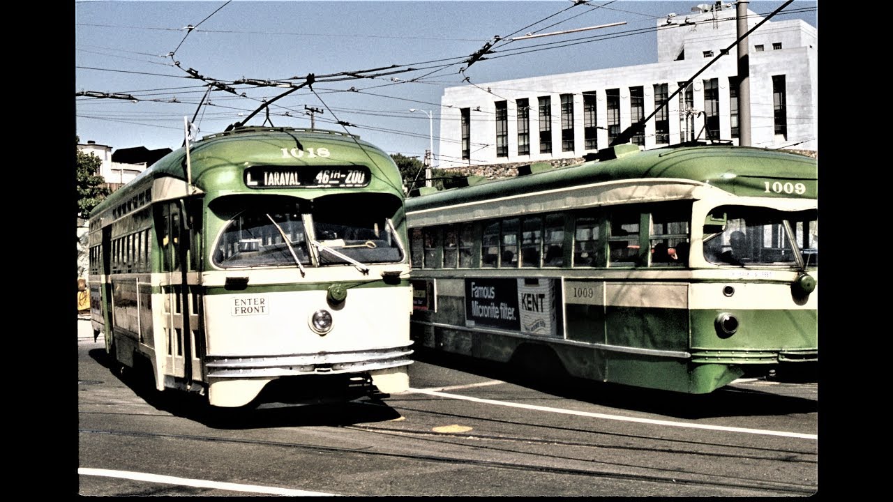 San Francisco Streetcar Scenes -- mid 1960s to early 1980s
