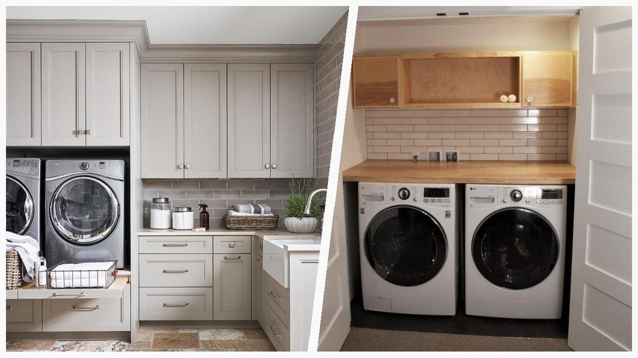 Chic Laundry Room Revamp: Stylish Beige & Pink Tips | Designer CheatSheet