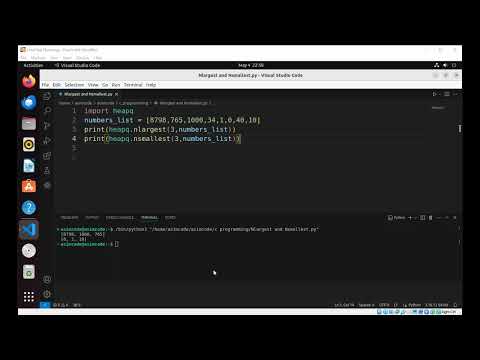 How to return Nlargest and Nsmallest numbers in Python