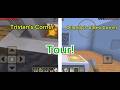 Minecraft unfinished house tour! Showing the inside of Tristan's and my house!