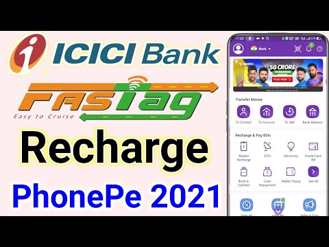 ICICI Fastag recharge PhonePe 2021 | How to recharge fastag ICICI Bank | icici bank fastag recharge