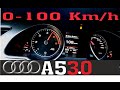 Audi A5 Sportback 3.0 TDI 245 HP Quattro S-tronic 0-100 Km/h Test Drive Acceleration Launch Control