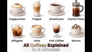 All Coffees Explained in 8 Minutes !
