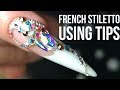 French Stiletto Nail Using A Tip - Back to Basics