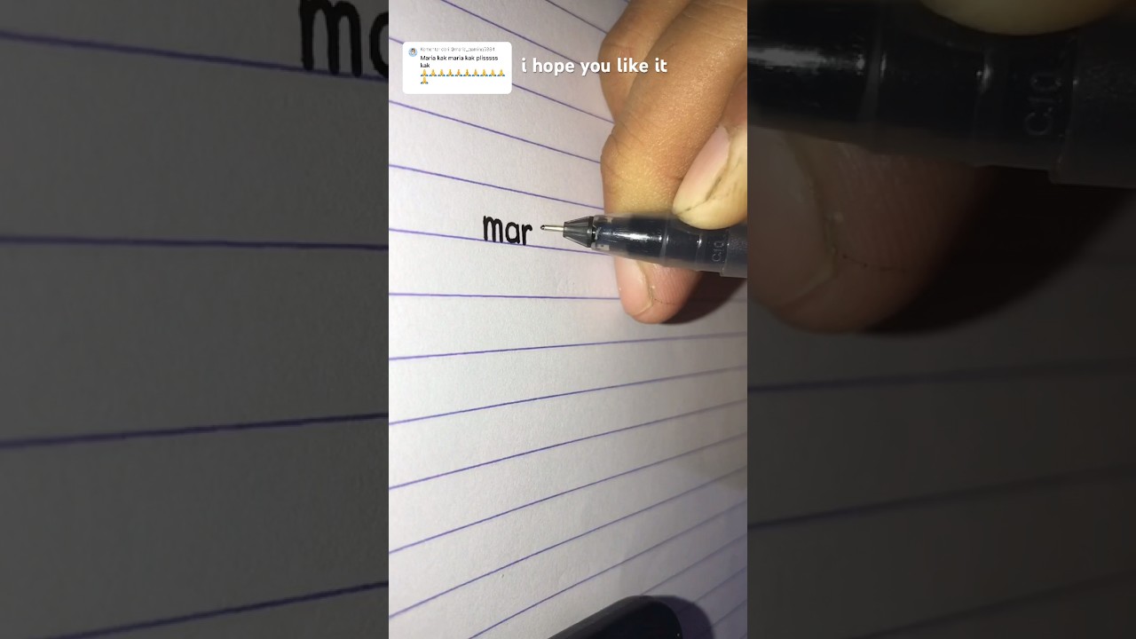 menulis MARIA 
