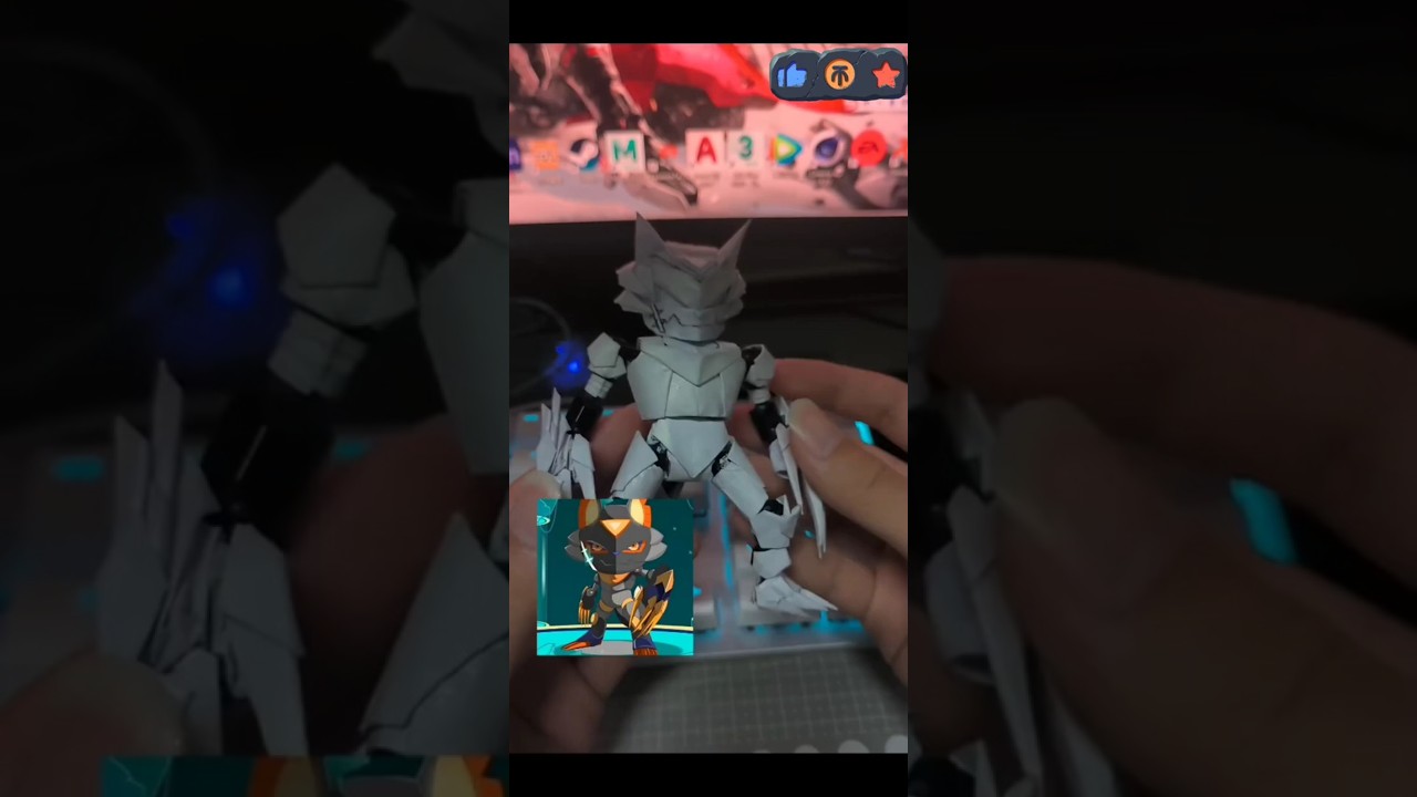 Childhood Nostalgia! Origami Knights’s Origami Mechanical Grey Wolf, Full of Pleasant Goat IP Feel