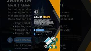 Jawatan Kosong Majlis Amanah Rakyat (MARA) 2023. Info selanjutnya sila layari www.jawatan.net