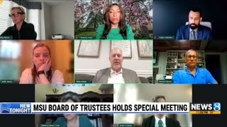 MSU Board of Trustees holds special meeting